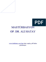 Mastürbasyon Op. Dr. Ali Hatay: Alıntı Yapılıp, PDF Haline Getirilmiştir