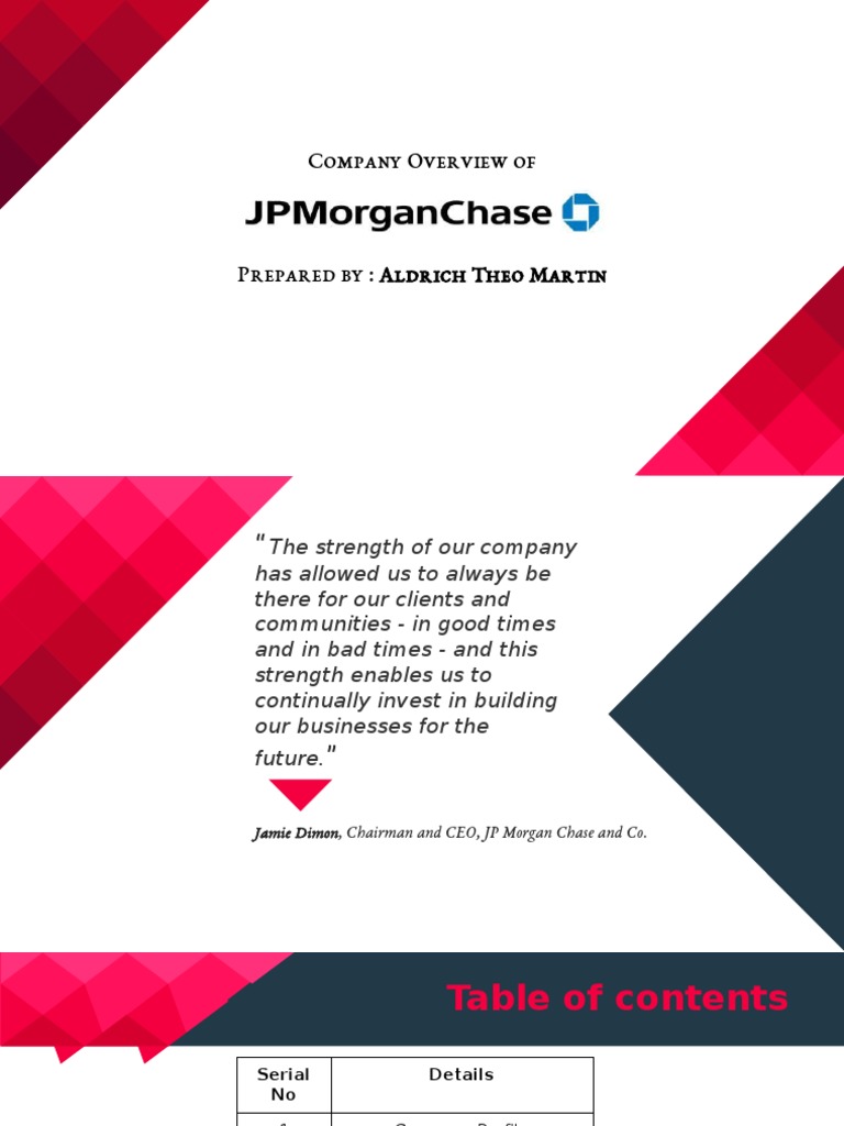 JP Morgan Chase | PDF | Equity (Finance) | Corporations
