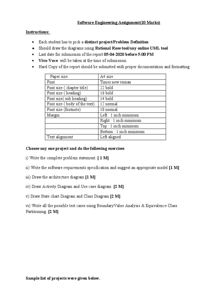 Software Engineering Assignment (10 Marks) Instructions | PDF | System ...