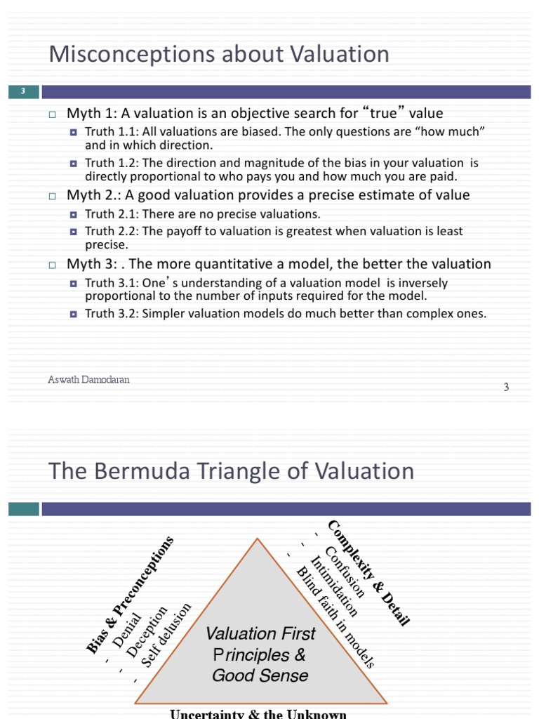 Damodaran - Valuation Approaches | PDF | Discounted Cash Flow ...