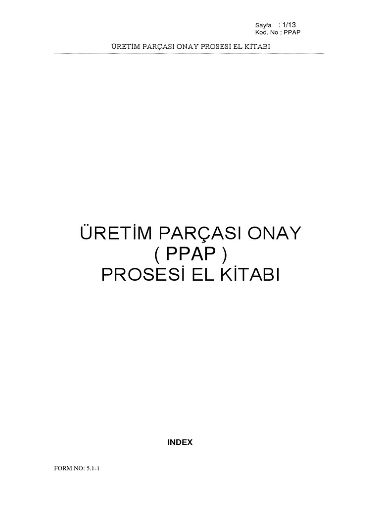 PPAP Handbook | PDF