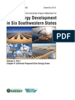 Solar DPEIS California SEZs