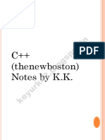 C++ Thenewboston (Handwritten) PDF