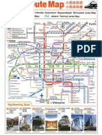 Osaka Train Map (English)