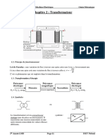 Chapitre 2 Transformateur Monophase PDF