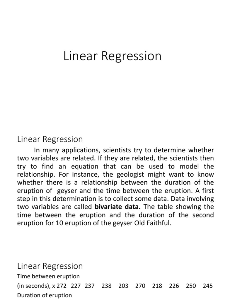 Linear Regression | PDF | Least Squares | Correlation And Dependence