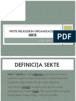 Vrste Religijskih Organizacija