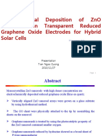 Electrochwmical Deposition of ZnO Nanorod On Graphene