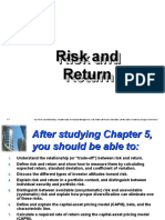 Risk and Return Risk and Return