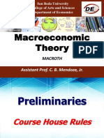 San Beda University Macroeconomics Course Overview