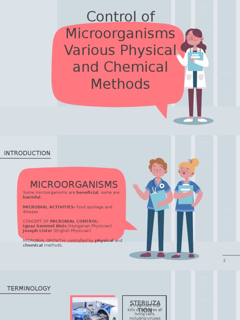 Control of PDF Disinfectant Antimicrobial Resistance