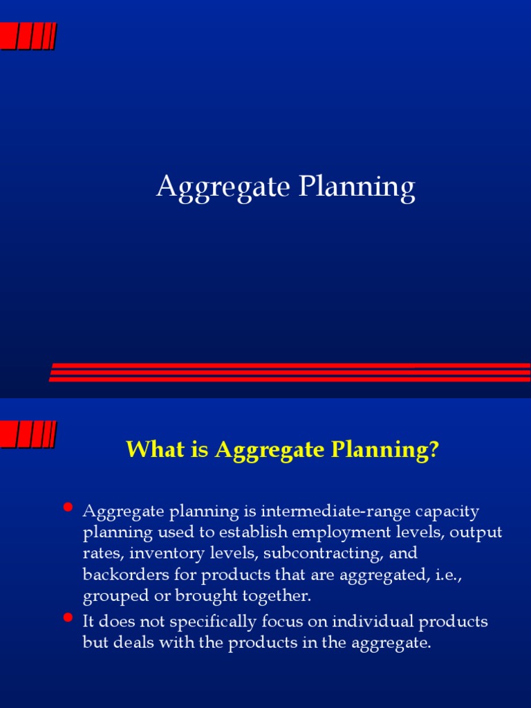Aggregate Planning 2 1 | PDF | Inventory | Layoff