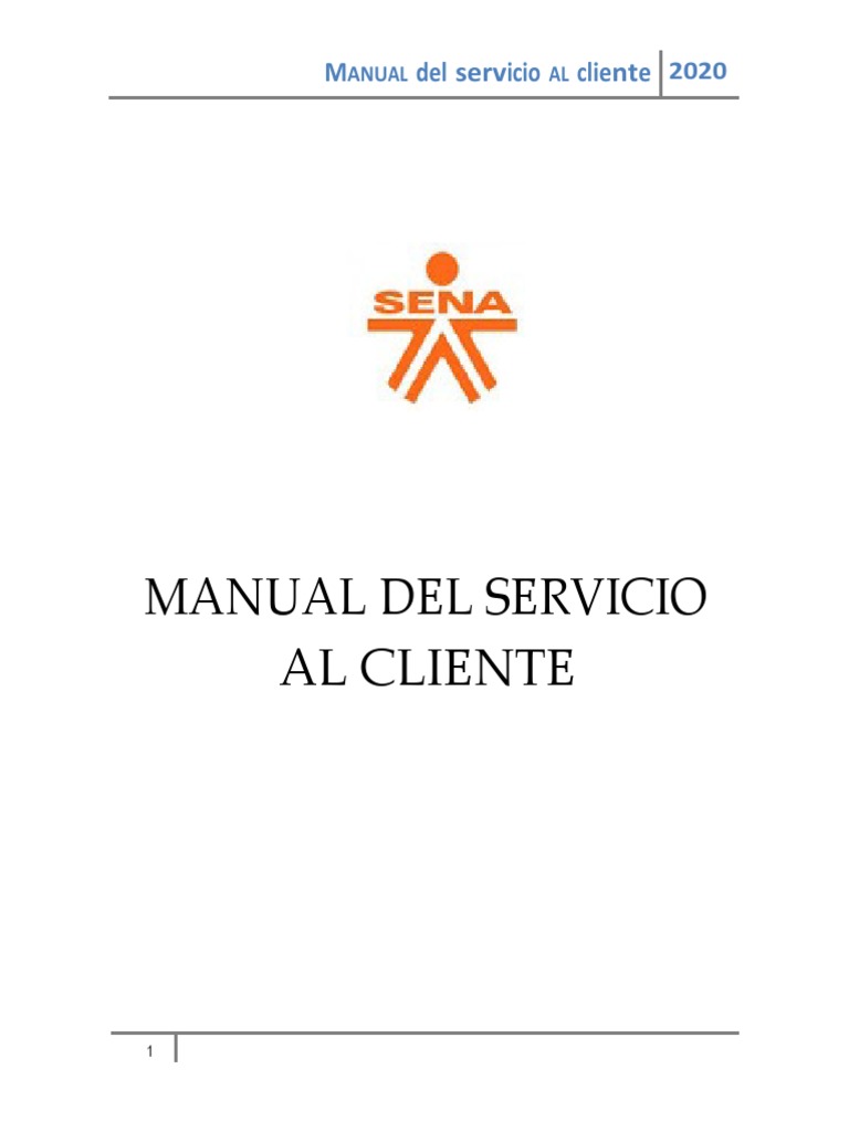 Manual de Servicio al Cliente 2020 | PDF | Cliente | Servicio al Cliente