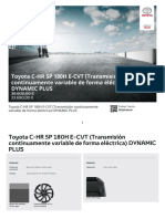 Toyota C-HR 5P 180H E-CVT (Transmisión continuamente variable de forma eléctrica) DYNAMIC PLUS