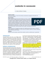 Anesthetic Consideration For Neuromuscular Diseases