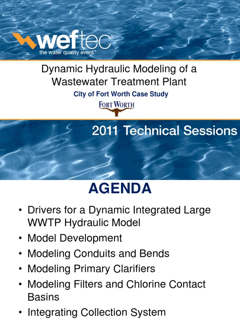 Dynamic Hydraulic Modeling of A Wastewater Treatment Plant PDF | PDF ...