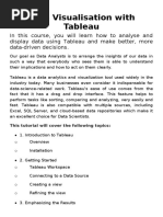 Data Visualisation With Tableau