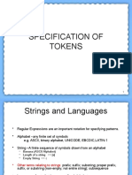 Specification of Tokens