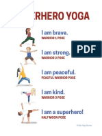 Yoga Poses - Superhero