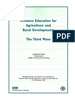 Distance Education For Agriculture and Rural Development: The Third Wave