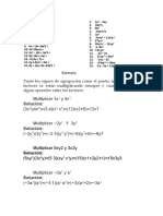 Multiplicacion de Monomios