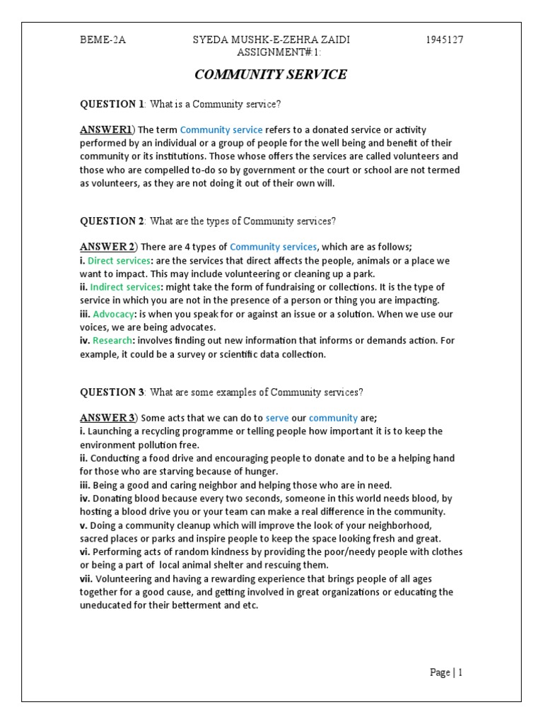 what-is-community-service-pdf-community-society