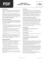 Application For A Visitor Visa - Tourist Stream: About This Form Visa Validity