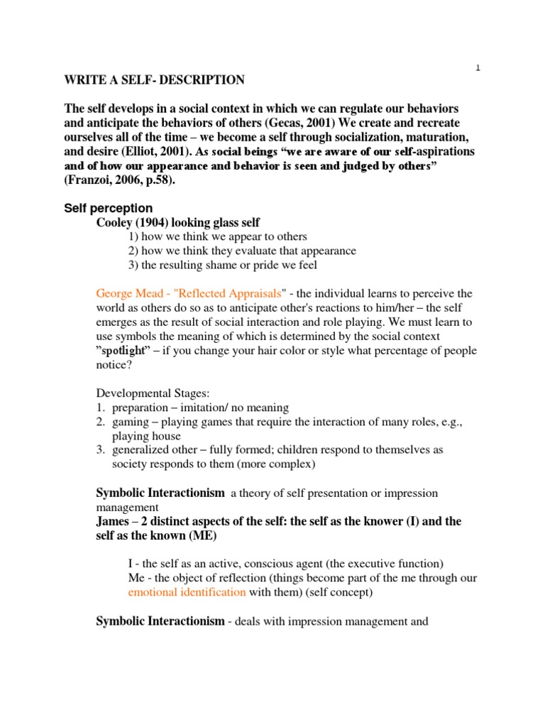 Understanding Reflected Appraisals | PDF | Self | Identity (Social Science)