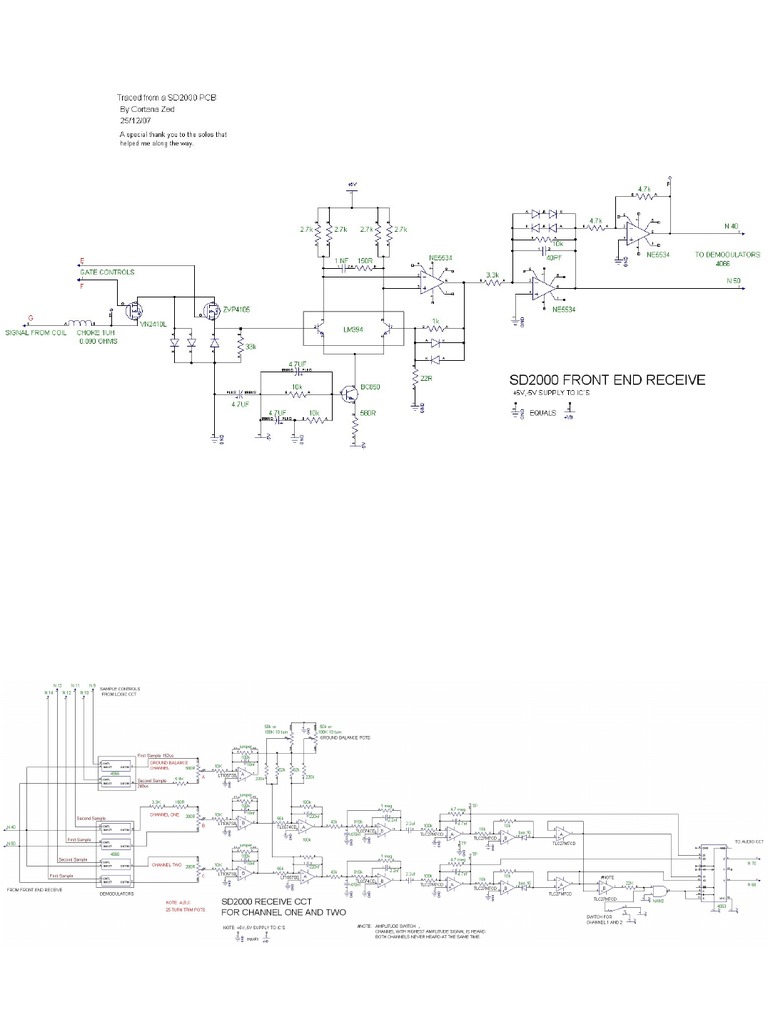 Full SD2000 Schematic Part One PDF