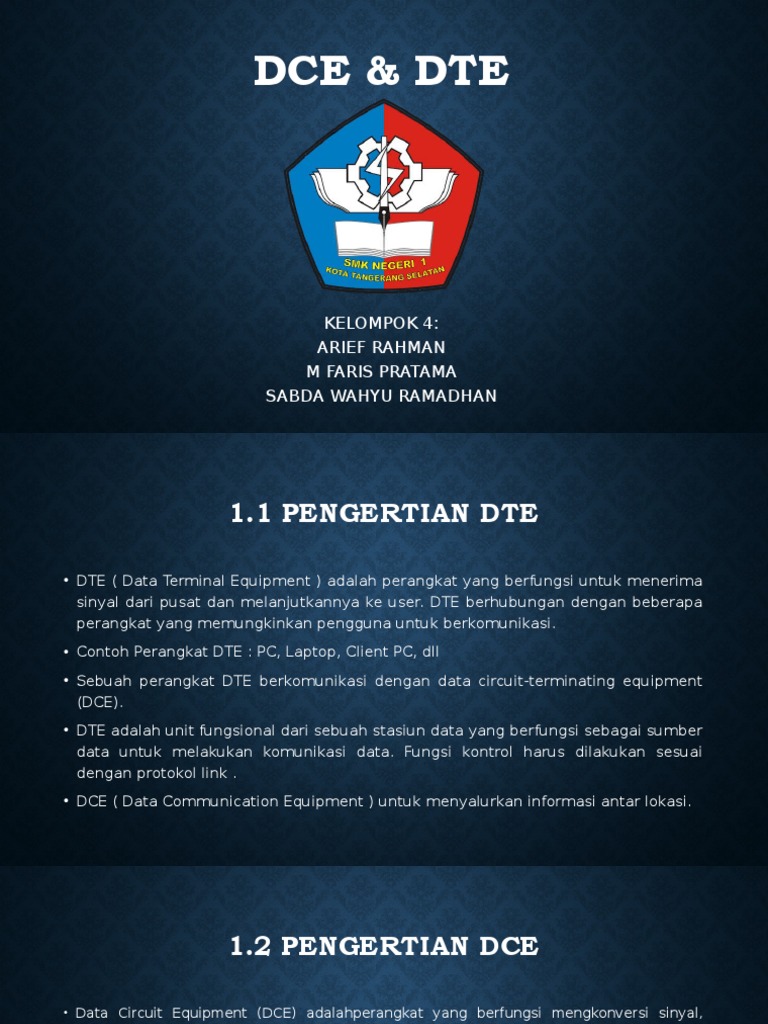 DTE & DCE: Perangkat dan Fungsi | PDF