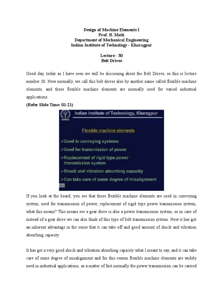 Understanding Belt Drives in Machinery | PDF | Belt (Mechanical) | Friction