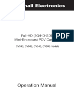 Operation Manual: Full-HD (3G/HD-SDI) Mini-Broadcast POV Cameras