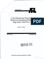 A One-Dimensional Numerical Method For Simulating Multiple Stage Shock Tube Flows