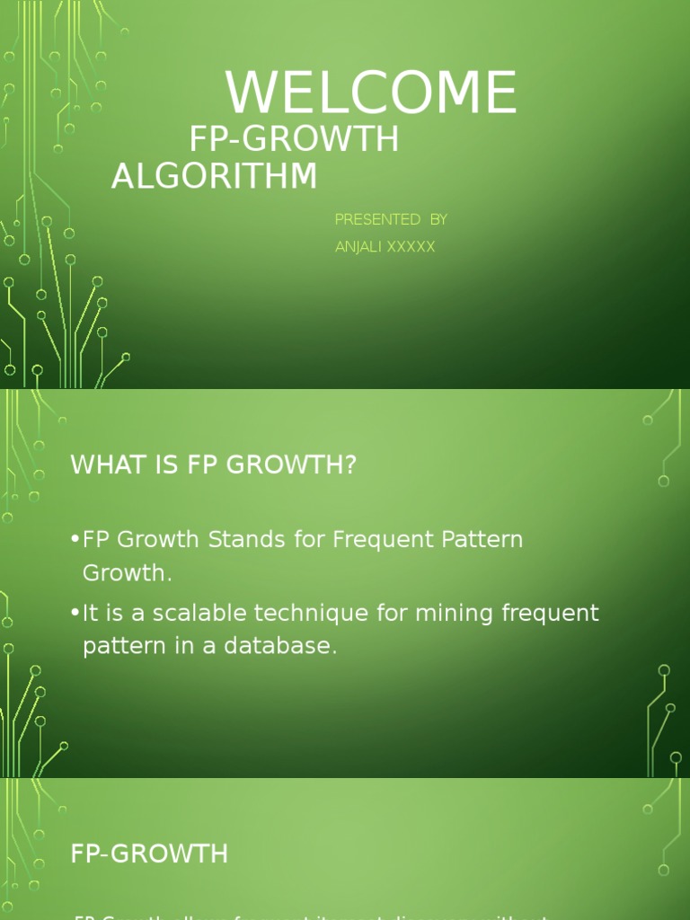 FP-Growth Algorithm | PDF | Information Science | Applied Mathematics