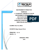 Informe de Rubricas de Mantenimiento Industrial