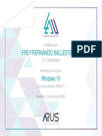 W10 - Certificado - Windows 10 PDF