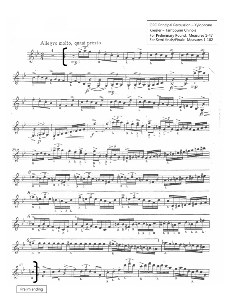 Tambourin Chinois Xylo PDF