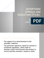 Advertising Appeals and Execution Styles