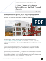 Researchers Use Phase Change Materials To Develop New Radiant Element For High Thermal Energy Storage Facades