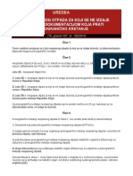 UREDBA o Listi Neopasnog Otpada Za Koji Se Ne Izdaje Dozvola, Sa Dokumentacijom Koja Prati Njegovo Prekogranično Kretanje PDF