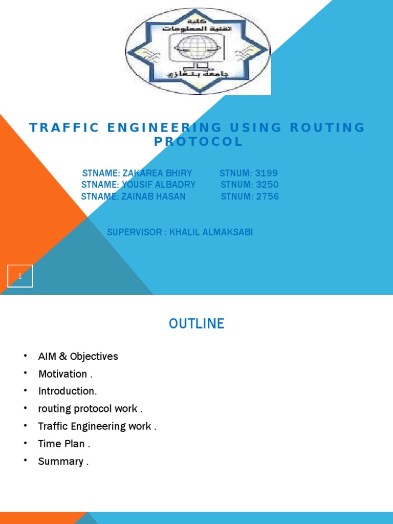 Traffic Engineering Using Routing Protocol | PDF | Routing ...