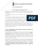 La Gestión Pública Por Resultados en El Peru - JCF