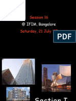 Session 16 Saturday, 21 July '07: at IFIM, Bangalore