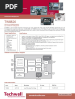 Tw8826 Tw8826: Automotive Display Ics