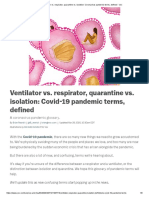 Ventilator vs. Respirator, Quarantine vs. Isolation - Coronavirus Pandemic Terms, Defined - Vox PDF