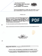 ACUERDO Municipal No. 10 Pacto Municipal PDET PDF