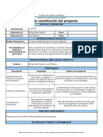 Acta de Constitución Pmbok 6