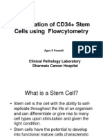 Enumeration of CD34+ Stem Cells using  Flowcytometry 