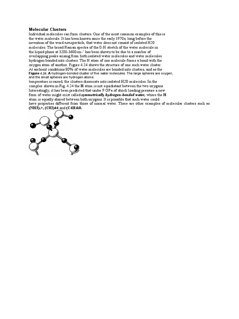 Molecular Clusters | PDF | Art | Technology & Engineering