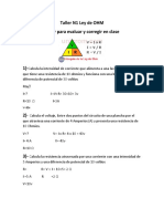 Taller N1 Ley de OHM